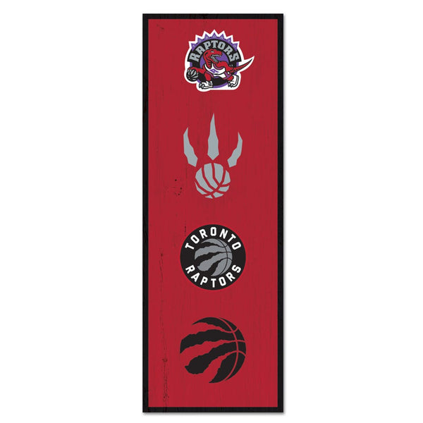 Toronto Raptors Wood Sign 6" x 17"