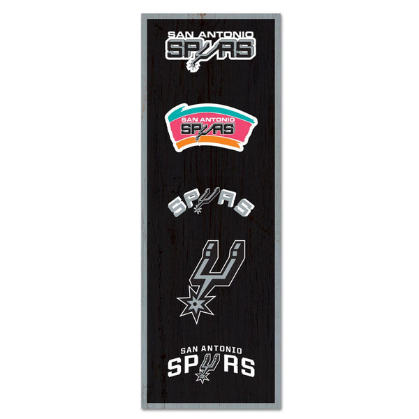 San Antonio Spurs Wood Sign 6" x 17"