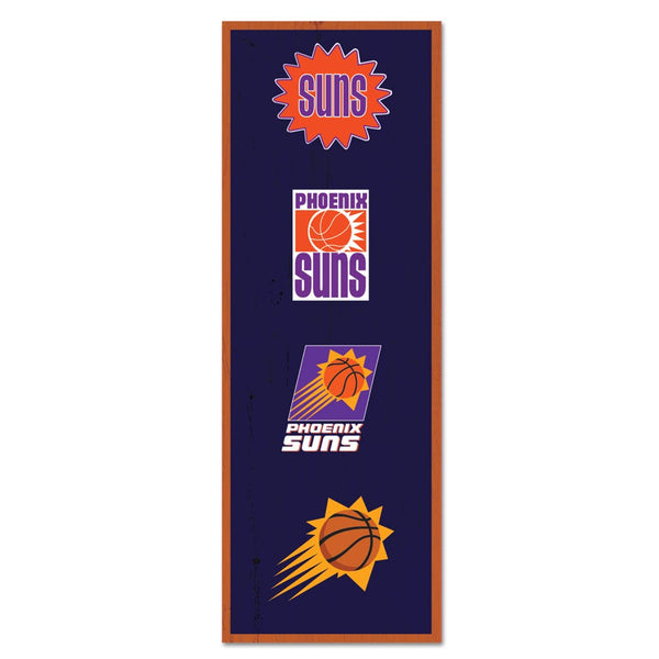 Phoenix Suns Wood Sign 6" x 17"