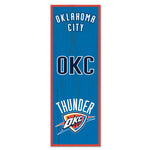 Oklahoma City Thunder Wood Sign 6" x 17"