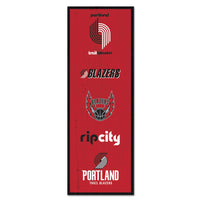 Portland Trail Blazers Wood Sign 6" x 17"