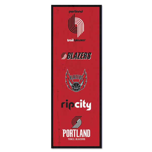 Portland Trail Blazers Wood Sign 6" x 17"