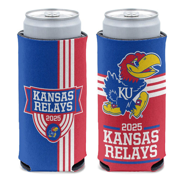 Kansas Jayhawks 12 oz Slim Can Cooler