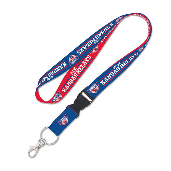 Kansas Jayhawks Lanyard w/detachable buckle 1"