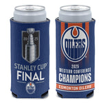Western Conference Champions Edmonton Oilers 12 oz Slim Can Cooler