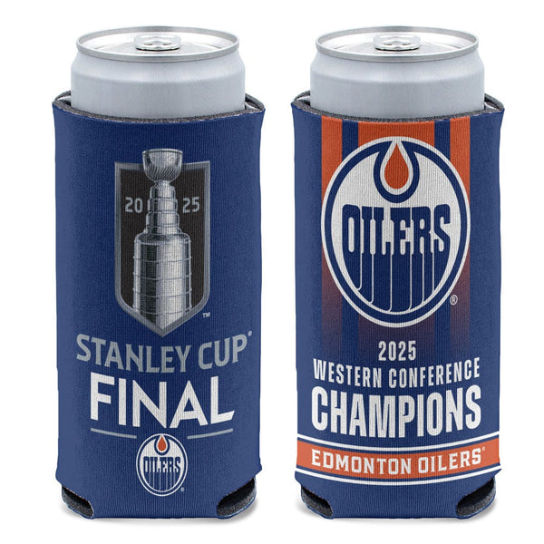 Western Conference Champions Edmonton Oilers 12 oz Slim Can Cooler