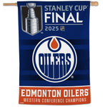 Western Conference Champions Edmonton Oilers Vertical Flag 28" x 40"