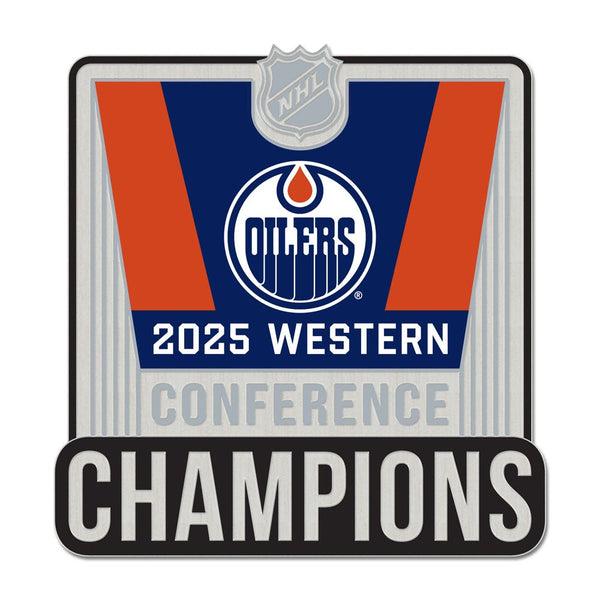 Western Conference Champions Edmonton Oilers Collector Pin Jewelry Card