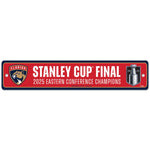 Eastern Conference Champions Florida Panthers Street / Zone Sign 3.75" x 19"