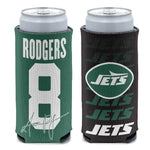 New York Jets 12 oz Slim Can Cooler Aaron Rodgers
