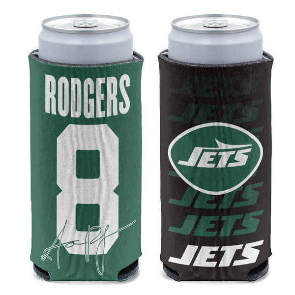 New York Jets 12 oz Slim Can Cooler Aaron Rodgers