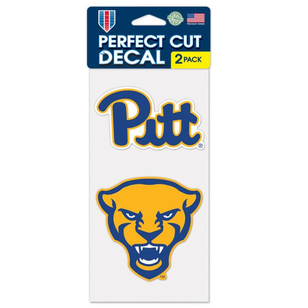 Wholesale-Pittsburgh Panthers Mascot Perfect Cut Decal Set of two 4"x4"