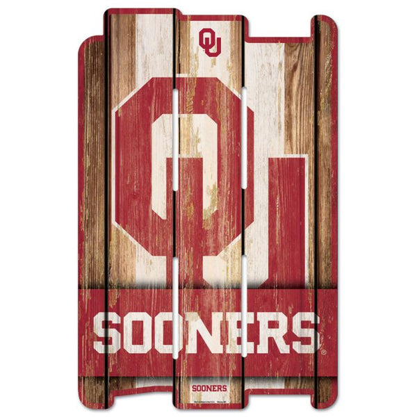 Wholesale-Oklahoma Sooners Wood Fence Sign