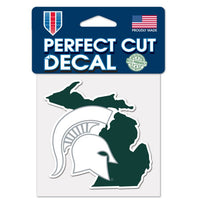 Wholesale-Michigan State Spartans Perfect Cut Color Decal 4" x 4"