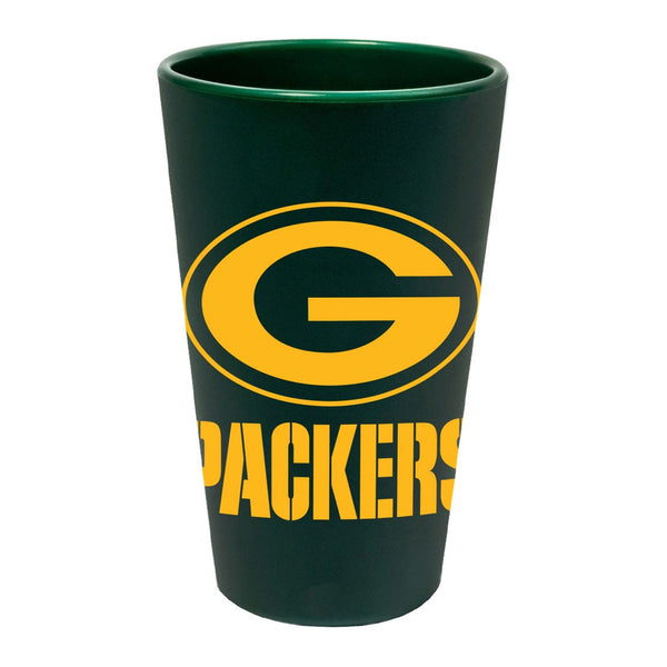Green Bay Packers Dark Green 16 oz Silicone Pint Glass
