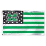 Marshall Thundering Herd / Stars and Stripes NCAA Flag - Deluxe 3' X 5'
