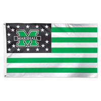 Marshall Thundering Herd / Stars and Stripes NCAA Flag - Deluxe 3' X 5'
