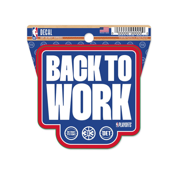 NBA Playoffs Detroit Pistons Clean Cut Decal 3" x 4"