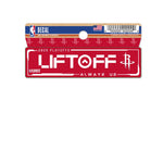 NBA Playoffs Houston Rockets Clean Cut Decal 3" x 4"