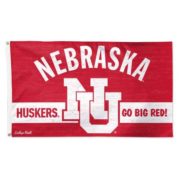 Wholesale-Nebraska Cornhuskers /College Vault Flag - Deluxe 3' X 5'