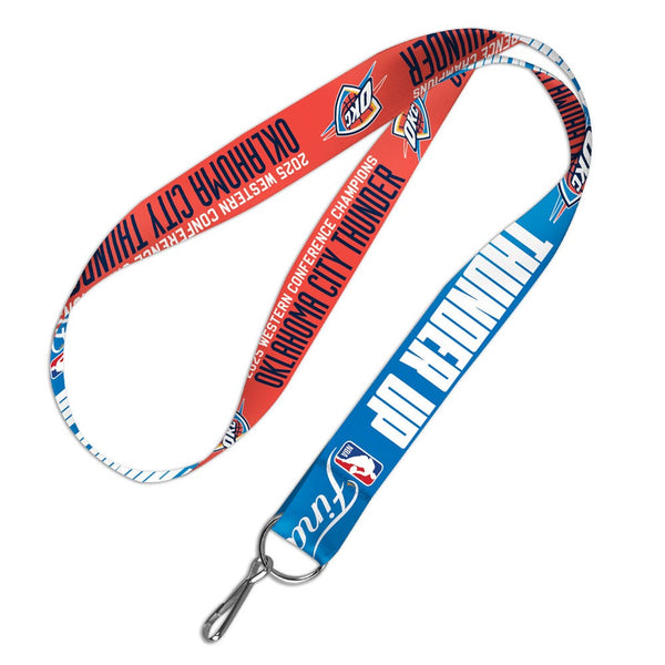 Western Conference Champions Oklahoma City Thunder 2025 NBA Western Co Lanyard 1"