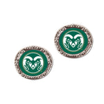 Colorado State Rams Earrings Jewelry Carded Round
