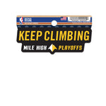 NBA Playoffs Denver Nuggets Clean Cut Decal 3" x 4"