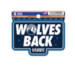 NBA Playoffs Minnesota Timberwolves Clean Cut Decal 3" x 4"