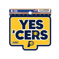 NBA Playoffs Indiana Pacers Clean Cut Decal 3" x 4"