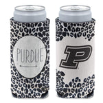 Wholesale-Purdue Boilermakers Snow Leopard 12 oz Slim Can Cooler