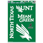 North Texas Mean Green Multi-Use Decal 11" x 17"
