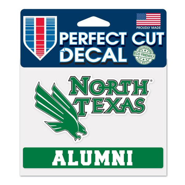 Wholesale-North Texas Mean Green Alumni Perfect Cut Color Decal 4.5" x 5.75"