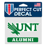 North Texas Mean Green Perfect Cut Color Decal 4.5" x 5.75"