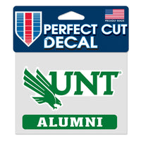 North Texas Mean Green Perfect Cut Color Decal 4.5" x 5.75"