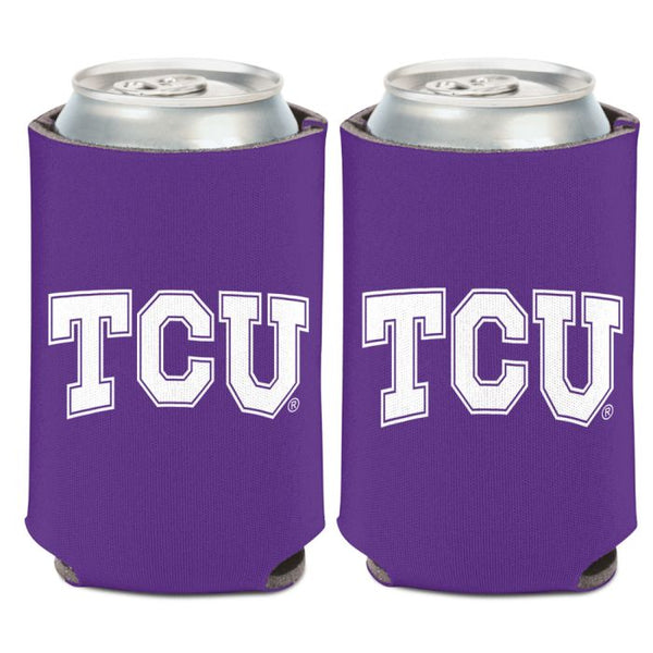 Wholesale-TCU Horned Frogs PURPLE Can Cooler 12 oz.