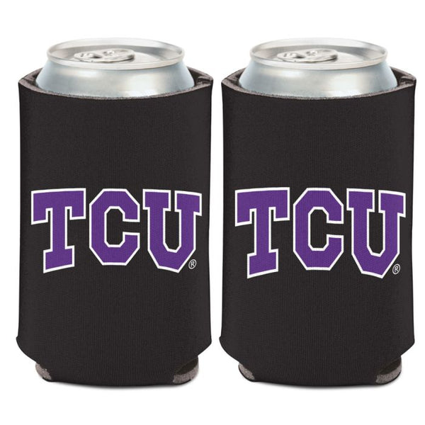 Wholesale-TCU Horned Frogs BLACK Can Cooler 12 oz.