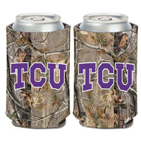 Wholesale-TCU Horned Frogs CAMO Can Cooler 12 oz.