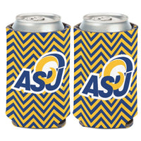 Wholesale-Angelo State Rams CHEVRON Can Cooler 12 oz.