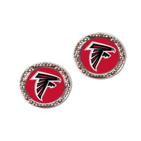 Atlanta Falcons Earrings Jewelry Carded Round