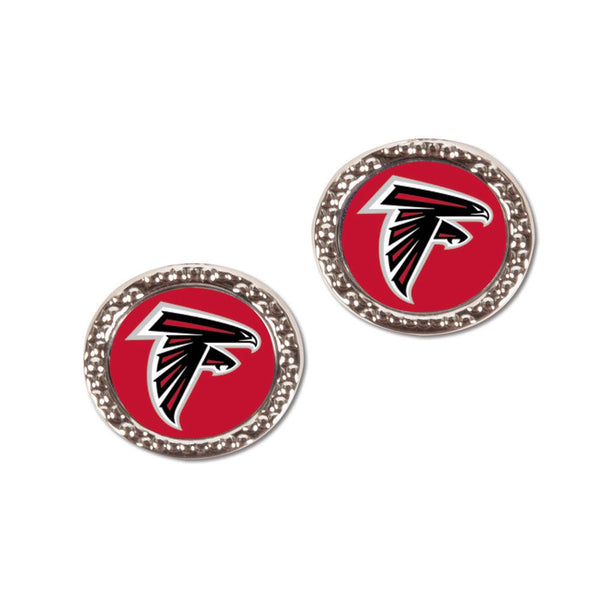 Atlanta Falcons Earrings Jewelry Carded Round