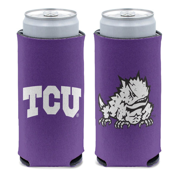 TCU Horned Frogs 12 oz Slim Can Cooler