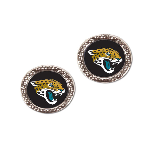 Jacksonville Jaguars Earrings Jewelry Carded Round