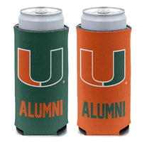 Miami Hurricanes ALUMNI 12 oz Slim Can Cooler