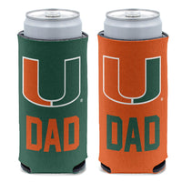 Miami Hurricanes DAD 12 oz Slim Can Cooler