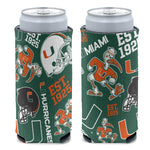 Miami Hurricanes 12 oz Slim Can Cooler