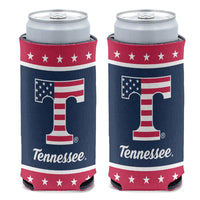 Tennessee Volunteers / Stars and Stripes NCAA 12 oz Slim Can Cooler