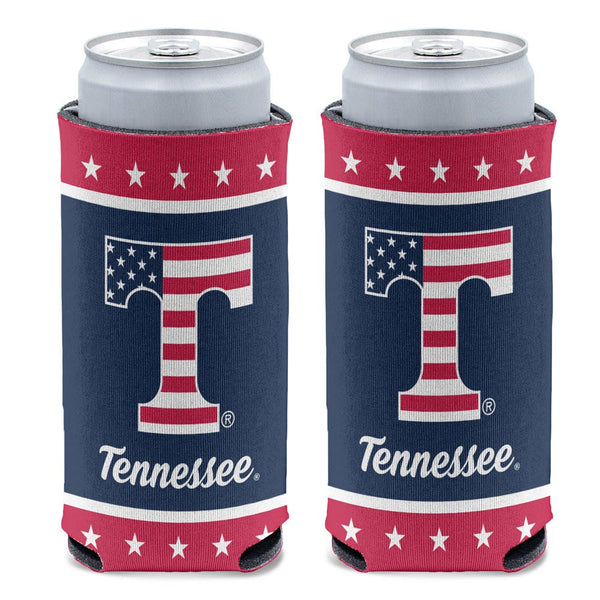 Tennessee Volunteers / Stars and Stripes NCAA 12 oz Slim Can Cooler
