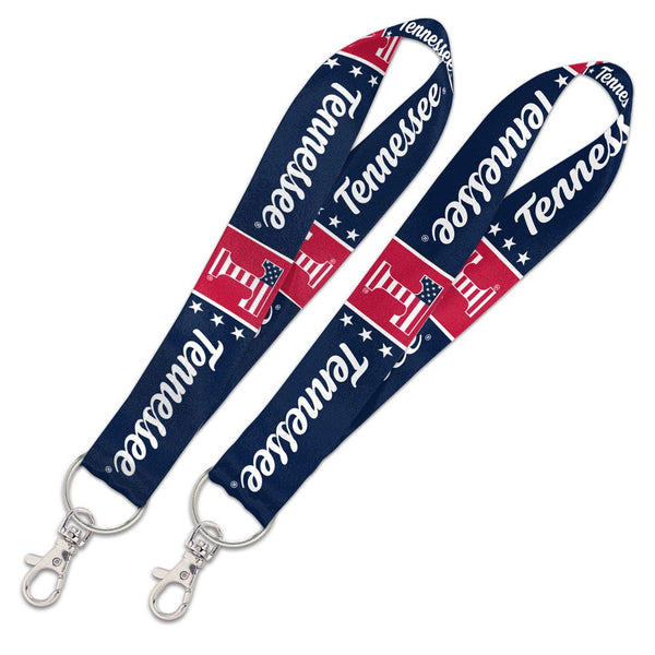 Tennessee Volunteers / Stars and Stripes NCAA Lanyard Key Strap 1"