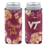 Virginia Tech Hokies FLORAL 12 oz Slim Can Cooler