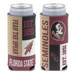 Wholesale-Florida State Seminoles BLOCK 12 oz Slim Can Cooler